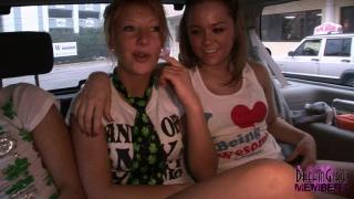 Girls and Friends Flash me their Tits in my Car 9