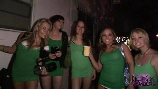 Girls & their Friends Show Tits Ass & Pussy on St Patricks Day 2