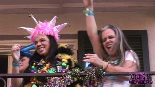 Mardi Gras Balcony Party Girls 12