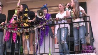 Mardi Gras Balcony Party Girls 3
