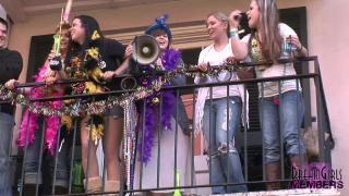 Mardi Gras Balcony Party Girls 8