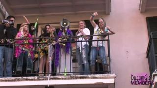 Mardi Gras Balcony Party Girls 9