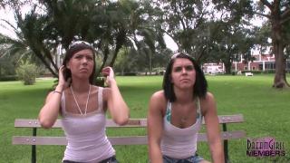Two Women Flashing Streaking Naked in Florida 1