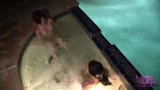 We Convinced these two to Eat Pussy in the Hot Tub 8