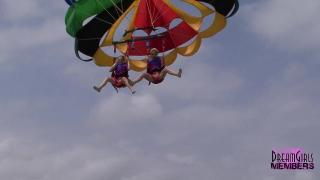 Two Hot Blondes Parasail Naked on Spring Break Pt 1 11