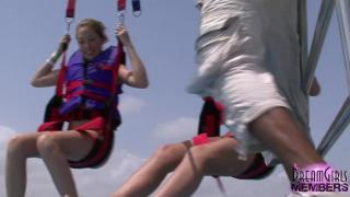 Two Hot Blondes Parasail Naked on Spring Break Pt 2 1