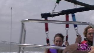 Naked Parasailing with three Wild Spring Breakers 2