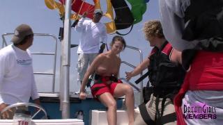 Naked Parasailing with three Wild Spring Breakers 3