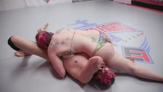 Busty Bella Rossi Mixed Nude Wrestling vs Masked Man Fucked and Creampied 8