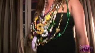 Party Girls Show Tits Ass & Pussy on our Balcony at Mardi Gras 9