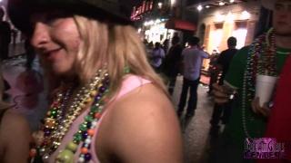 Huge Natural Boobs Flashed on Bourbon St at Mardi Gras 8