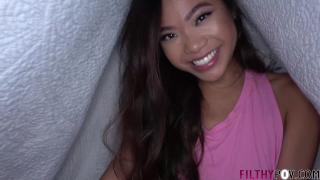 Fucking my Hot Asian Step  sister under the Pillow Fort 3