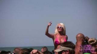 Smoking Hot Girls in Bikinis Partying on the Beach on Spring Break 7