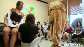 DANCING BEAR - Alaina's CFNM Fiesta with Hung Male Strippers Slinging Dick 10