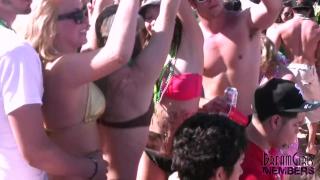 Hot Bikini Coeds Bump Grind and Show their Tits 2