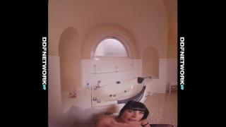 Busty VR Vixen Valentina Ricci gives a Bath Time Deepthroat Blowjob in POV 6