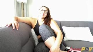 Chubby Babe FitSid gives Sweaty Footjob after Coming Home from Gym 1