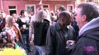 Big Glorious Tits Flashed on Bourbon St during Mardi Gras 2