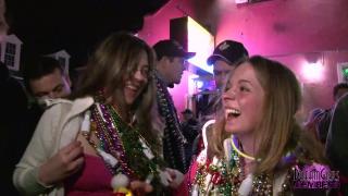 AsianFever Party Girls Dance Sing and get Naked on Bourbon St POVD