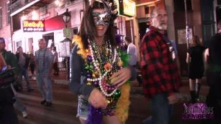 Big Natural Tits Flashed by Party Girls at Mardi Gras 1