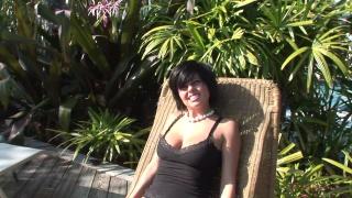 Perfect Tit Alt Rocker Chick Gets Naked in my back Yard 2