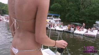 Naked Party in the Ozarks with Hot Girls Making out 9