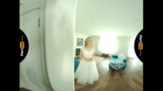 VR 180 - Nervous Bride Tiffany Watson Blows best Man before the Wedding 2