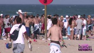 Texas Beach Party with Hot Bikini Clad Spring Breakers 1