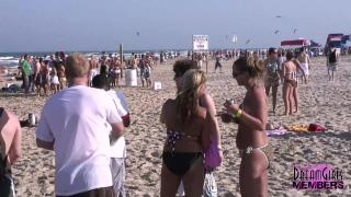 Texas Beach Party with Hot Bikini Clad Spring Breakers 6