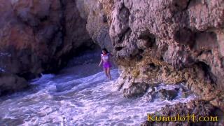 Kumalott - Cute Latina Schoolgirl Ass Fucked on the Beach 1