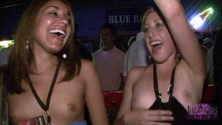 College Freshmen Show Tits in Night Club on Spring Break