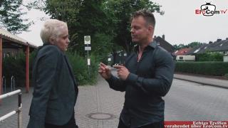 Blonde MILF with Short Hair and Big Tits Gets Public Picked up by Casanova 1