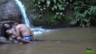 Black Woman Fucks with Fisherman at the Edge of the Stream 5