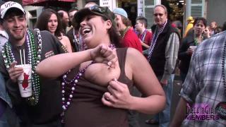 Big Tit Milf's Show their Goods on Bourbon St 10