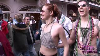 Big Tit Milf's Show their Goods on Bourbon St 12