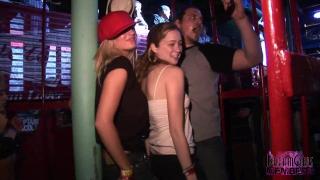 Spring Breakers Shake their Asses & Show their Tits at a Bar 5