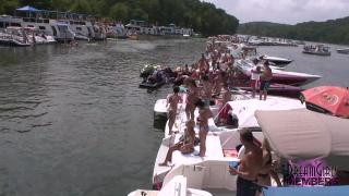 Wild Party Girls get Naked & Lick Pussy at Lake of the Ozarks 10