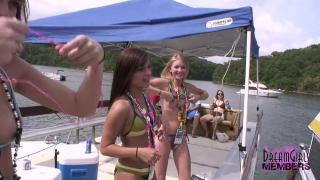 Wild Party Girls get Naked & Lick Pussy at Lake of the Ozarks 1