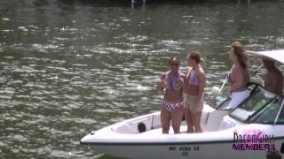 Wild Party Girls get Naked & Lick Pussy at Lake of the Ozarks 9