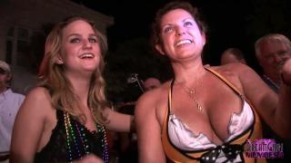 Girls get Buck Naked at Wild Swinger Street Party 12