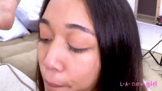 POV Petite Asian Aria Skye Orgasms Multiple Times on Thick Cock! SWALLOWS! 11