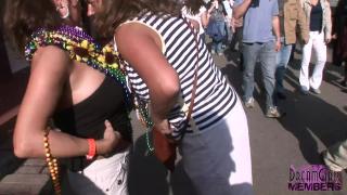 Hot Party Girls Whip Tits out for Good Beads at Mardi Gras 12