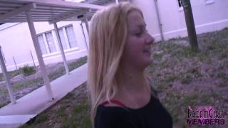 Freaky Blonde Flashes at a Public Park during Soccer Practice 9