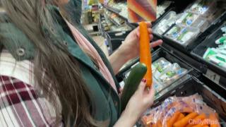Flashing my Pussy in Coffee Shop & Tits in Supermarket 6