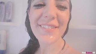 Busty Brit Samantha Bentley Masturbates with Shower Head 7