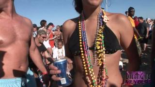 Getting Hot Girls to Flash at Wild Spring Break Beach Party 4