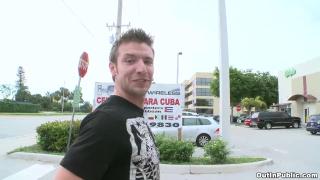 OUT IN PUBLIC - Straight Guy gives Blowjob for some Cash Money 1