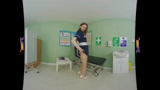 British Redhead Nurse does Amazing Virtual Reality Striptease 1