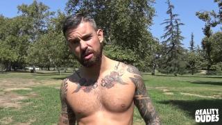 RealityDudes - Tattooed and Sexy Teo Tastes Cock in his Ass 3
