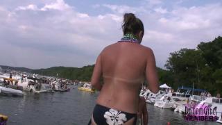 Party Girls get Totally Naked in Wild Lake Party Contest 6